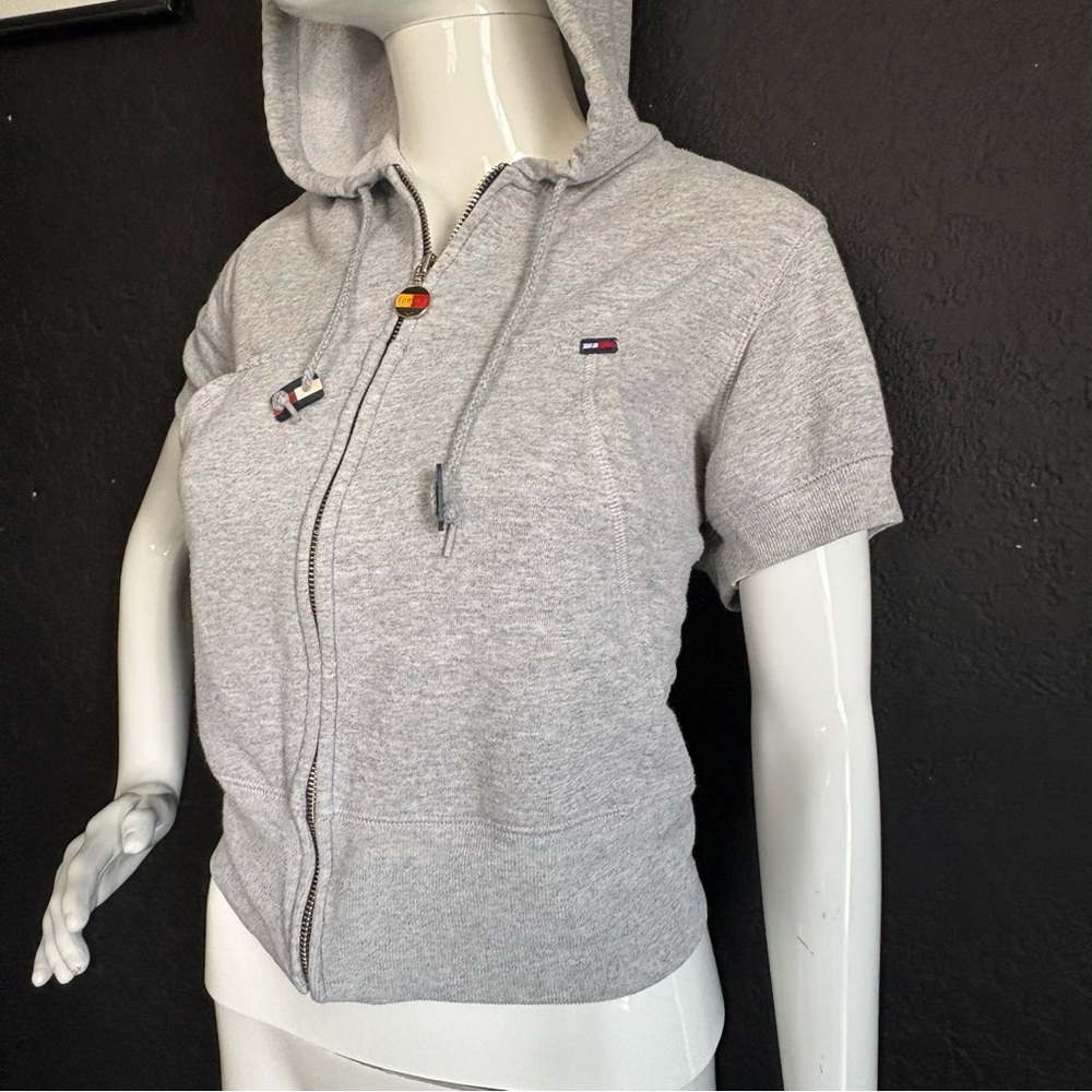 Vintage 1990’s Tommy Hilifigure zip up Hoodie Top Blouse Shirt Cotton - Picture 5 of 14